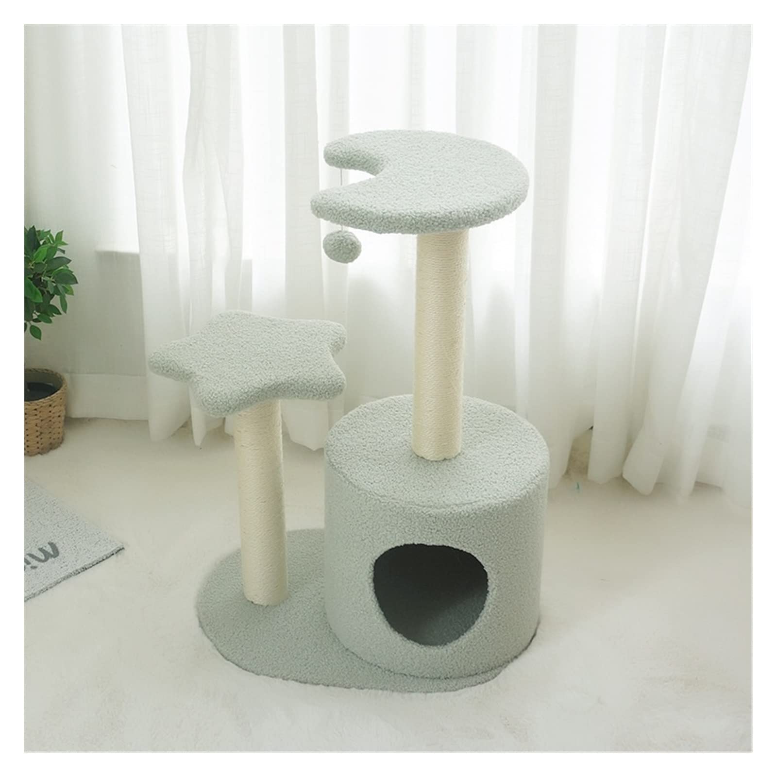 árbol para gatos Gato villa gato marco de escalada arena for gatos gato árbol de una pieza gato rascador columna pequeño gato juguete con plataforma de salto actividades para gatos muebles para gatos(