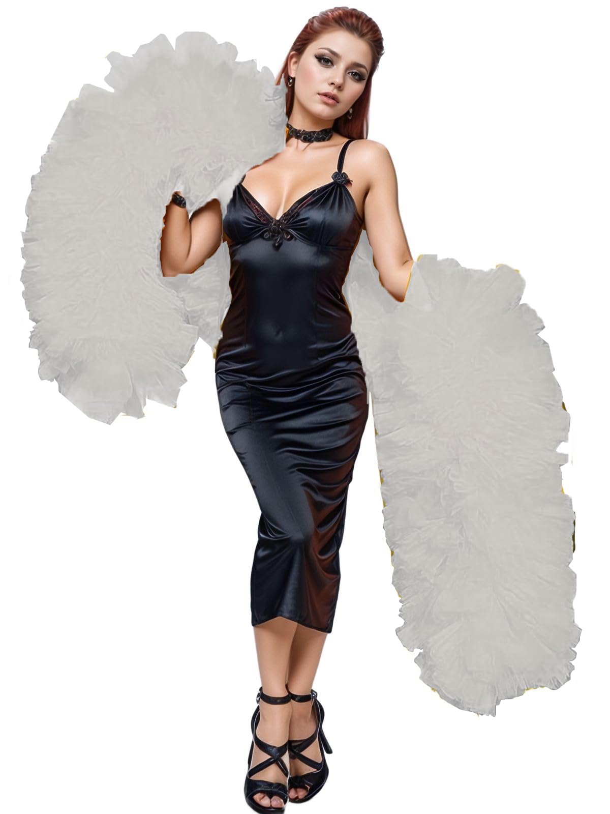 Unykaflor Tulle Boa,Boa Scarf for stage Party Wedding Halloween Costume Christmas Tree Decoration