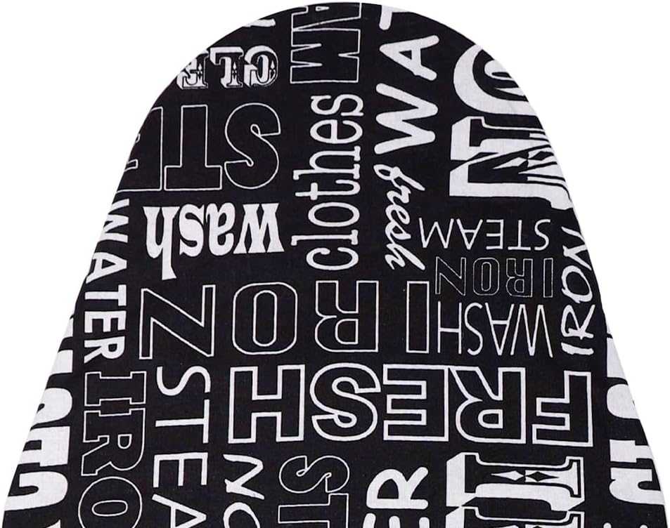 Peng Essentials FlameGuard Ironing Board Cover|Reusable & Washable Ironing Board Cover for Iron & Steam Press, Size- 73x34 cm, (Black)