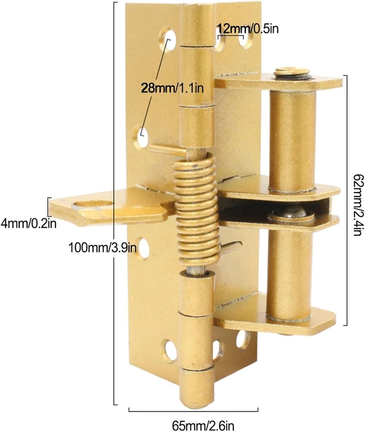 Invisible Spring Hinge Automatic Closing 90 Degree Positioning Hinge Self-aligning Hinge for Door Cabinet Furniture Hardware (Color : Black)
