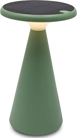 VerLuce Solar Mushroom Lamp, Stepless Dimming, 45h Runtime, Green