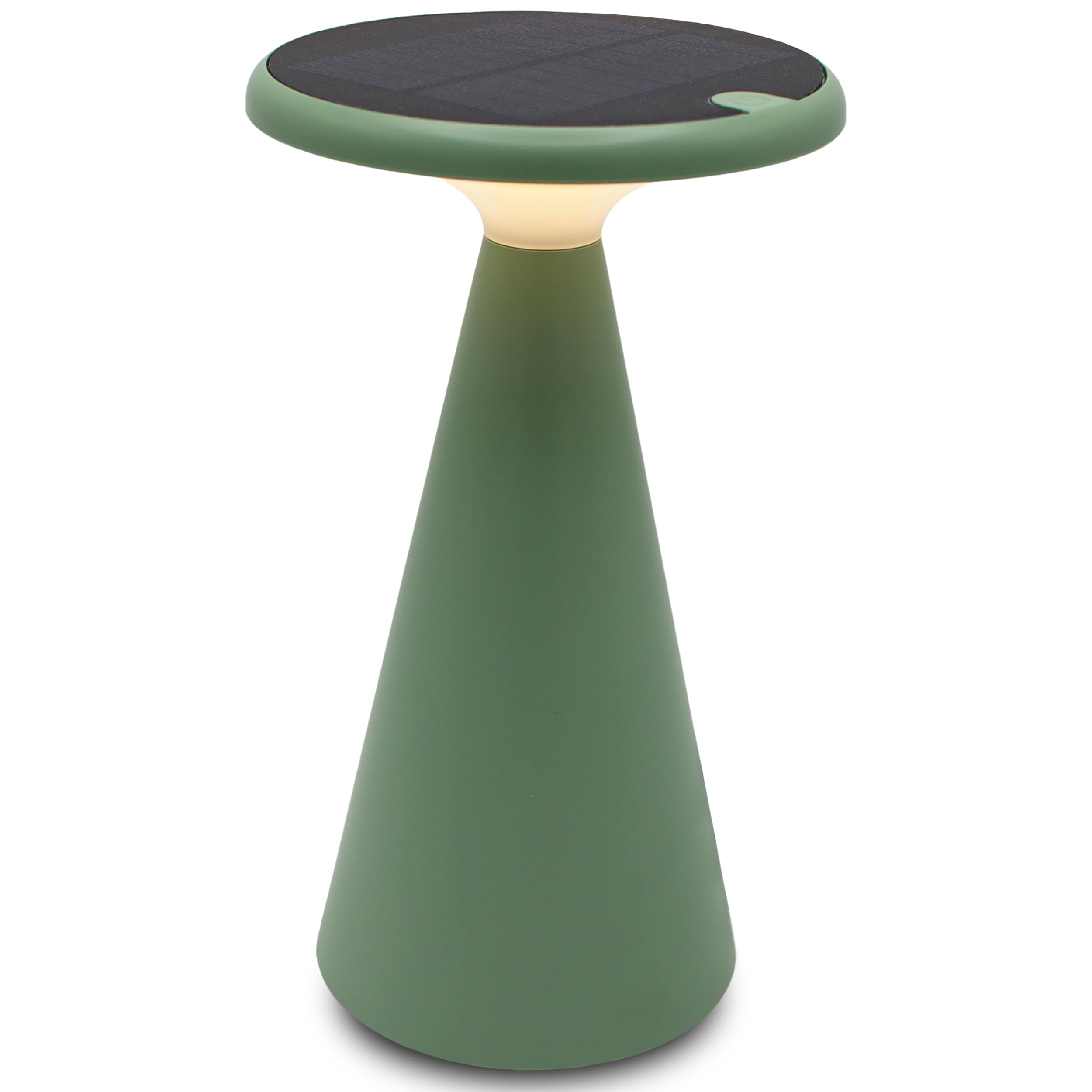 Solar Mushroom Lamp, Stepless Dimming, 45h Runtime, Green