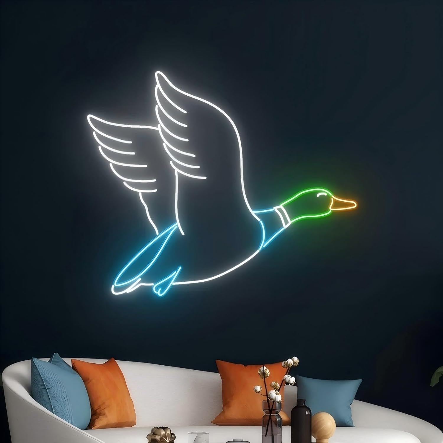 Chicken Neon Wall Sign, Rooster Led Neon Sign, Animal Neon Wall Light, Wild Life Led Wall Light, Chick Wall Sign, Hen Home Room Decor for Party Gift Living Room Bedroom Birthday Wedding Bar