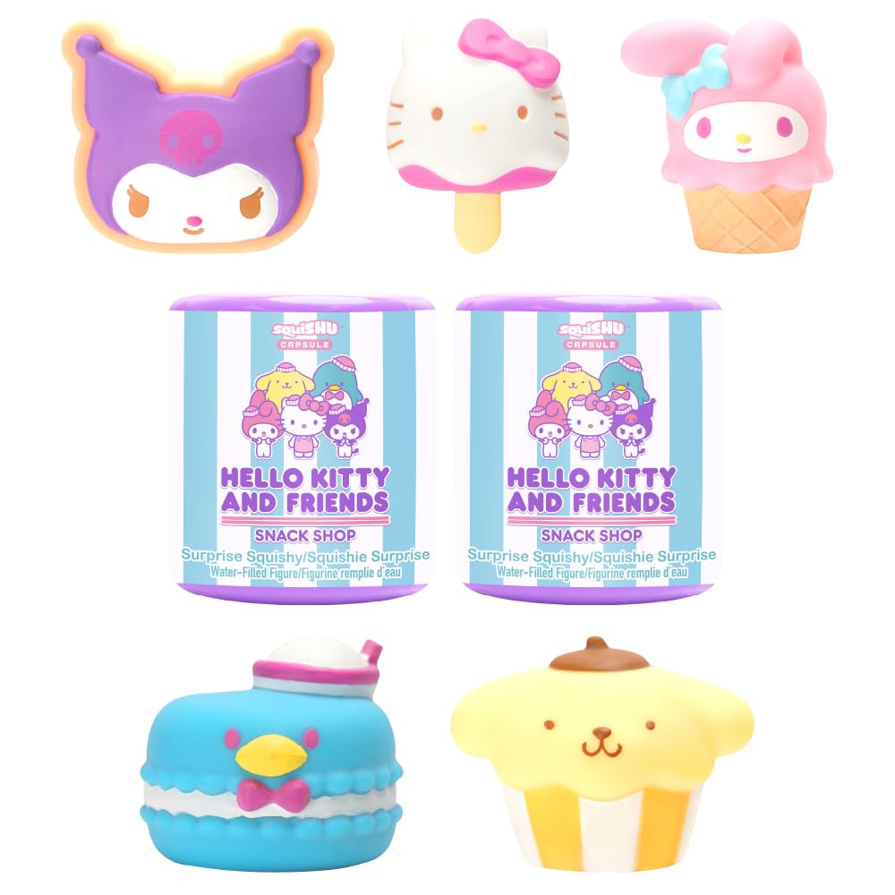 Hamee Sanrio Hello Kitty and Friends Series 5 Snack Shop SquiSHU Capsule Squishy Toy [Birthday Bag, Party Favor, Gift Basket Filler, Stress Relief] –