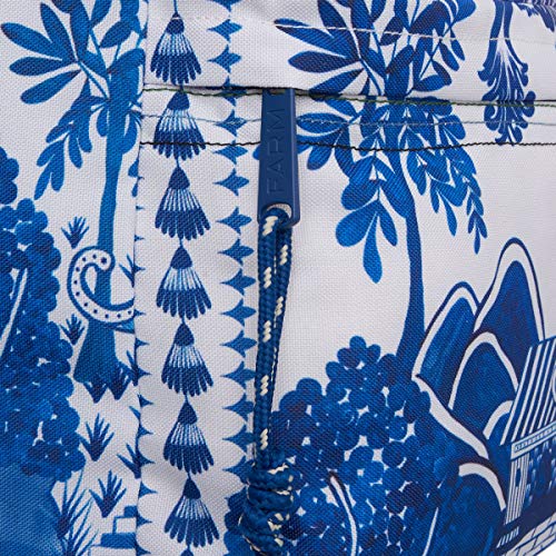 Mochila Xodo Farm, Feminina, Azulejo Macau Tam. Único
