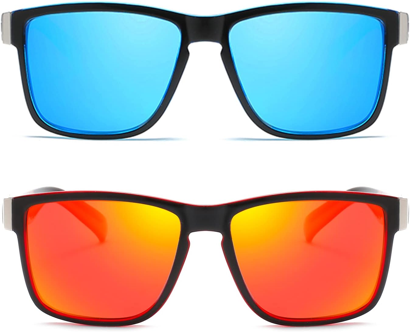 DUBERY Vintage Polarized Sunglasses for Men Women Retro Square Sun Glasses D518 - Image 2