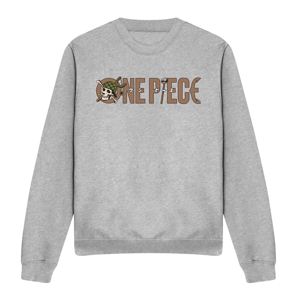 One Piece Usopp Slingshot Logo Unisex Sweatshirt, Athletic Heather, Small
