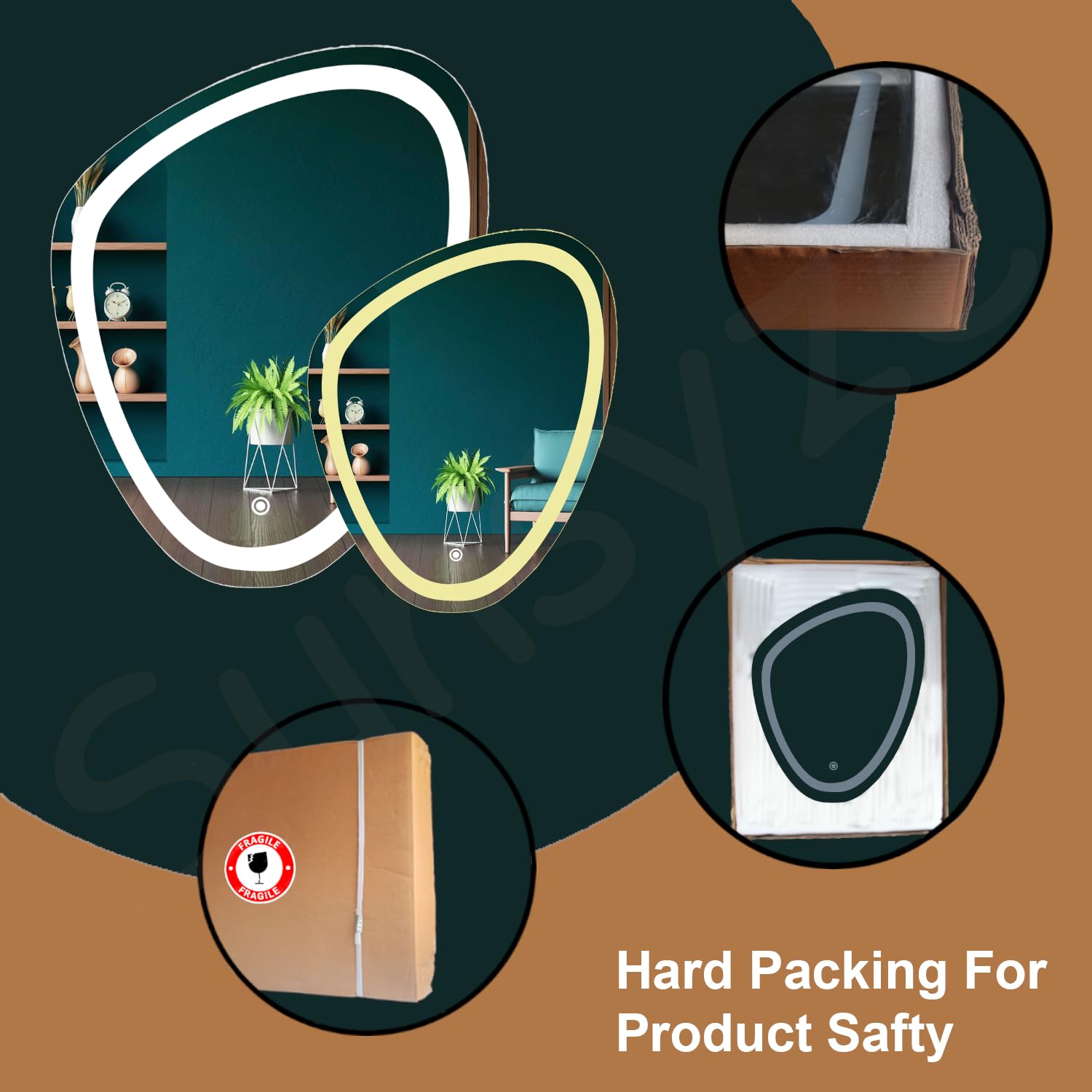 LED Mirror Safe Packaging