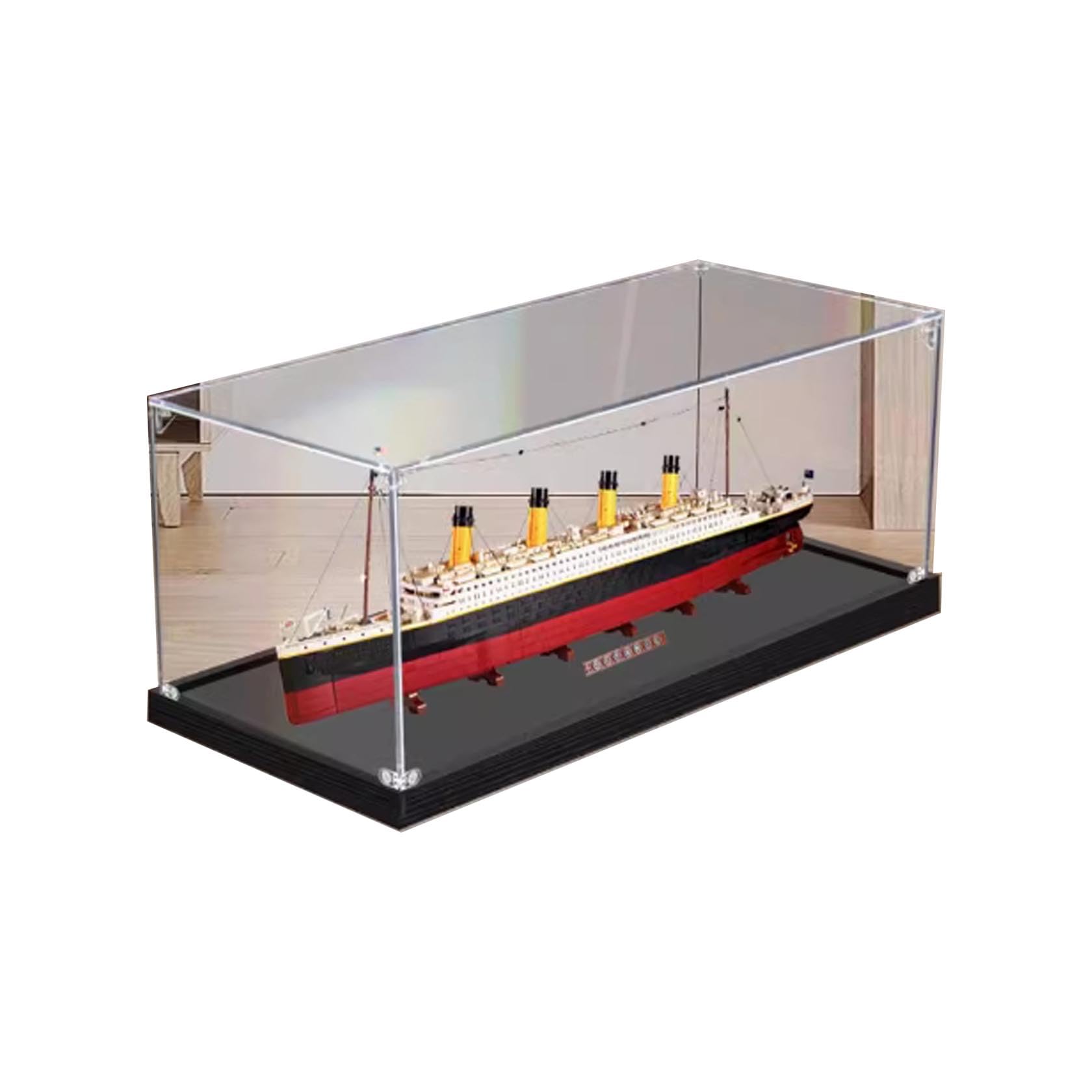 Acrylic display case For Lego 10294 Titanic model, dustproof transparent acrylic display case, storage box (model not included) (2mm)
