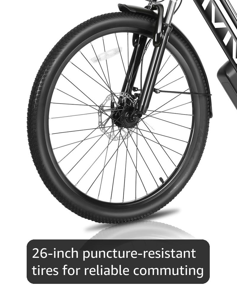 Vivi Electric Bike for Adults 1000W Peak Commuter Ebike, 26" Electric City Cruiser Bicycle 22MPH Ebikes for Adults with 48V Removable Battery, Up to 50 Miles, 7 Speed, SGS Certified to UL2849