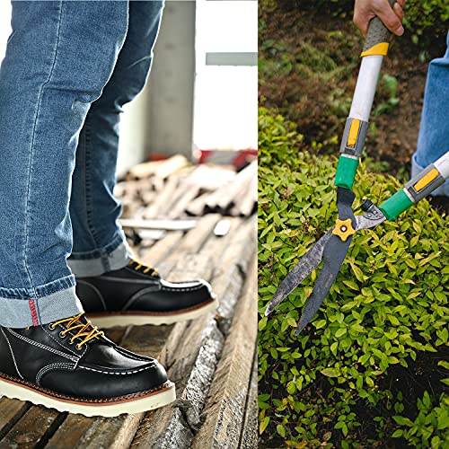 Image of Work Boots for Men - 6 Inch Wedge Soft Toe Mens Work Boots, Waterproof Construction Work Shoes
