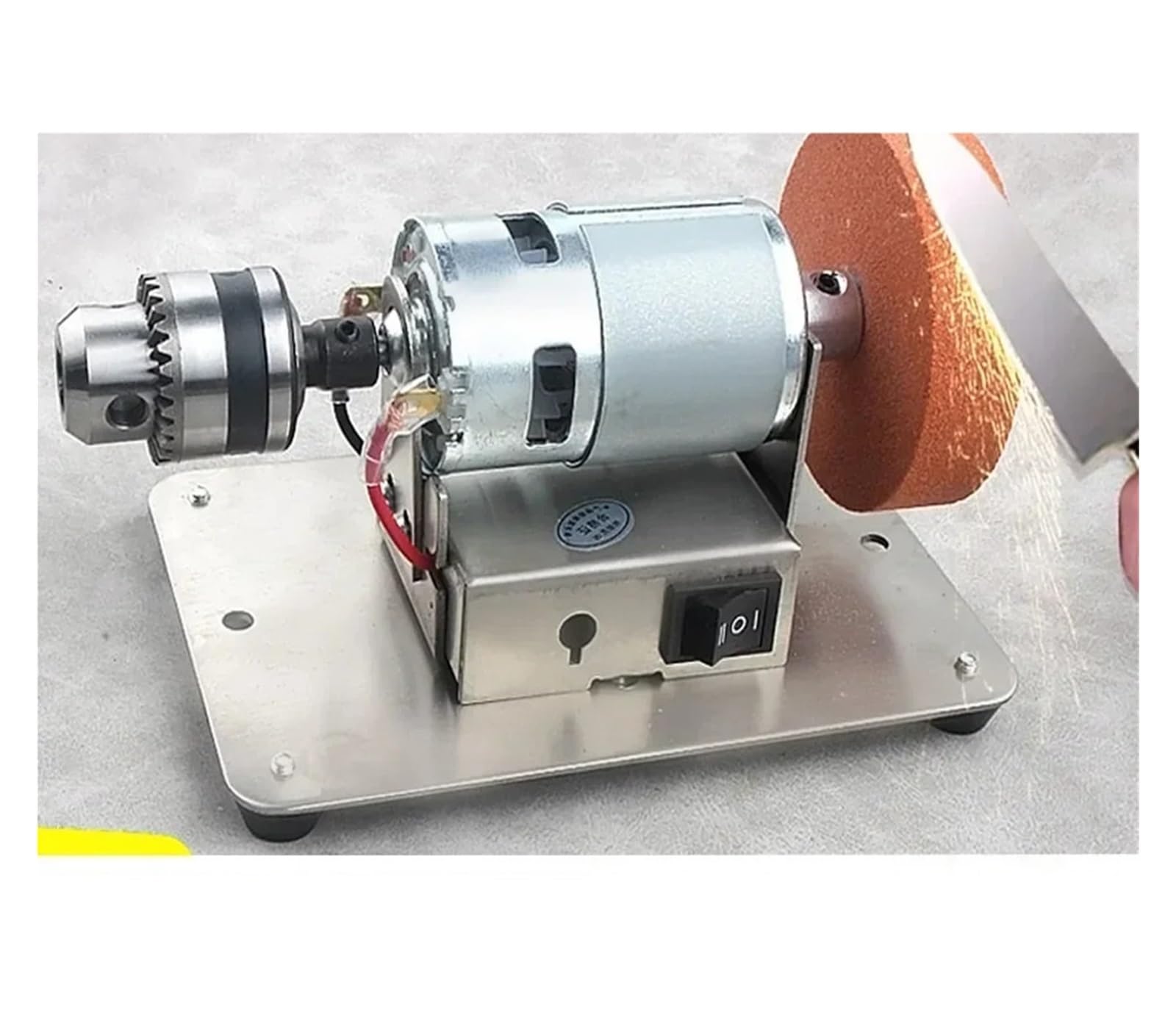 Pulidora de Joyas Máquina de amoladora doble, artefacto, mesa, motor, pulido grueso y fino, muela eléctrica, piedra amolar