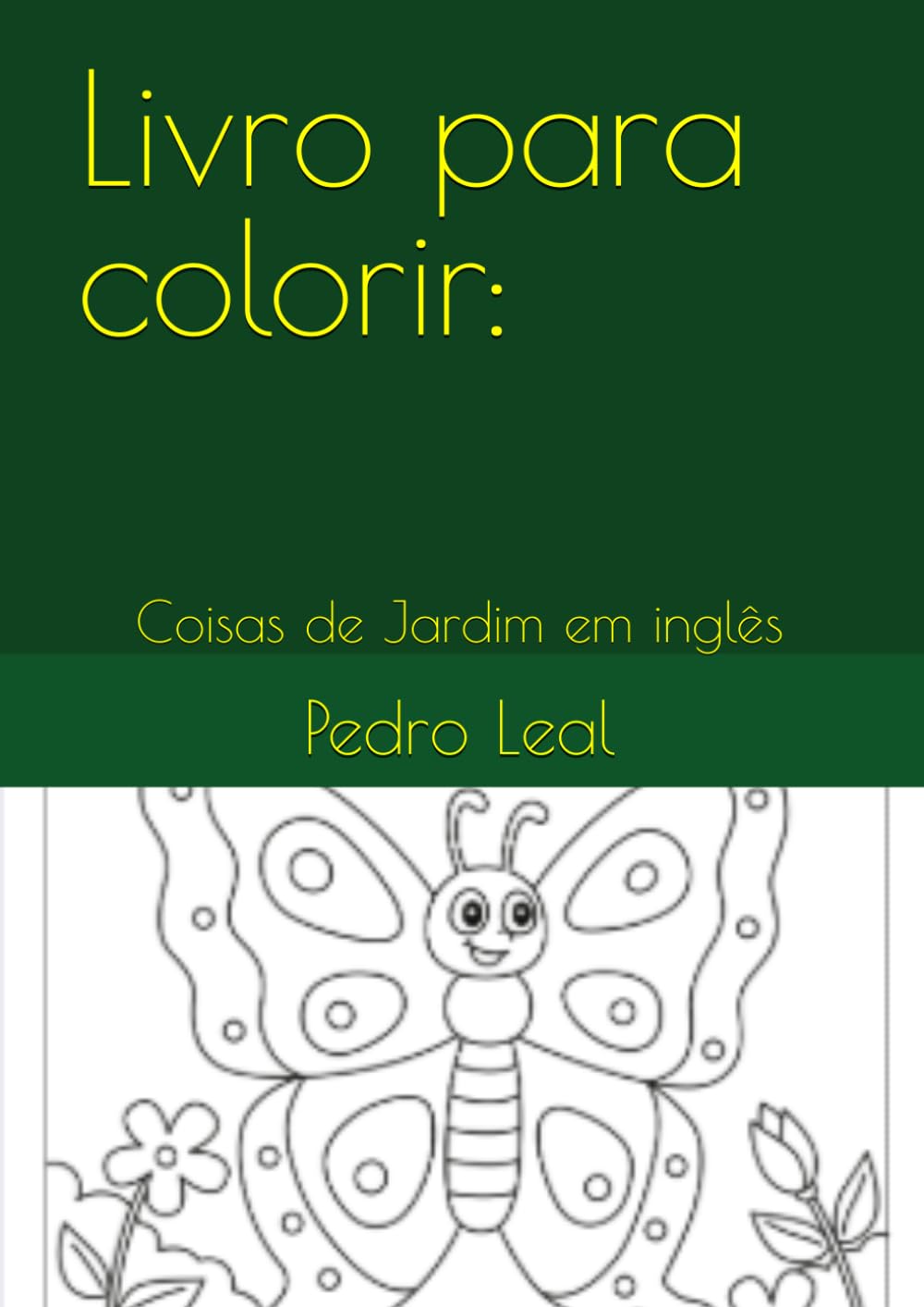 Livro para colorir:: Coisas de Jardim em inglês