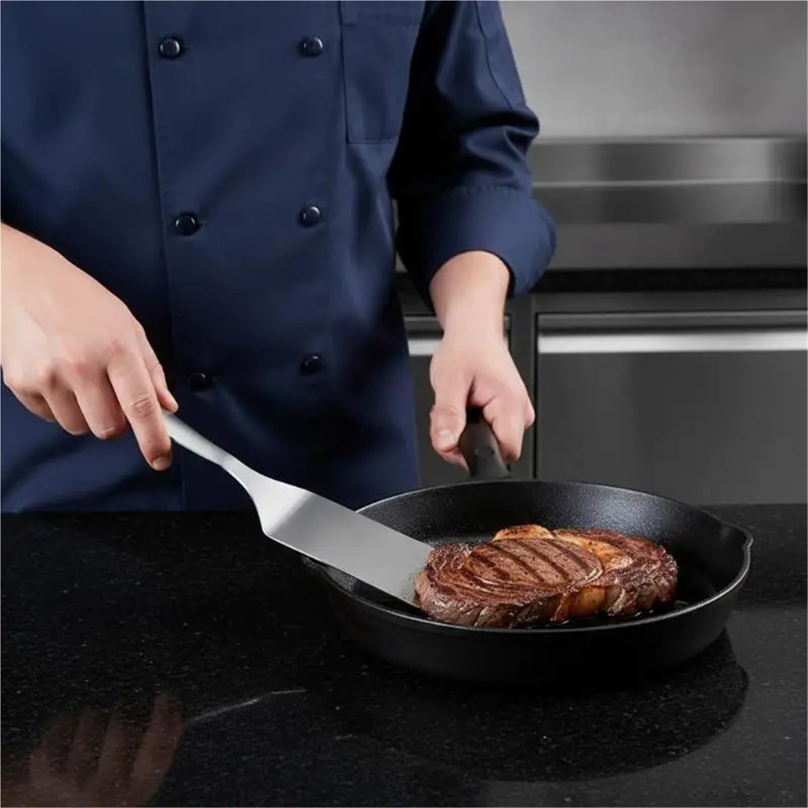 Spatule en acier inoxydable 3 pièces, retourneur de gril Pour La Cuisine