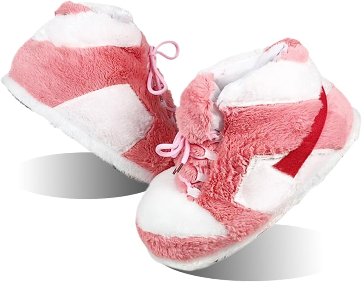 Sneaker Slippers Non Slip Sole Indoor House Plush Slippers Unisex Indoor Floor Cotton Shoes