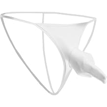 Mens G-String Thongs Sexy T-back Briefs Shiny See-through Underwear Boxers