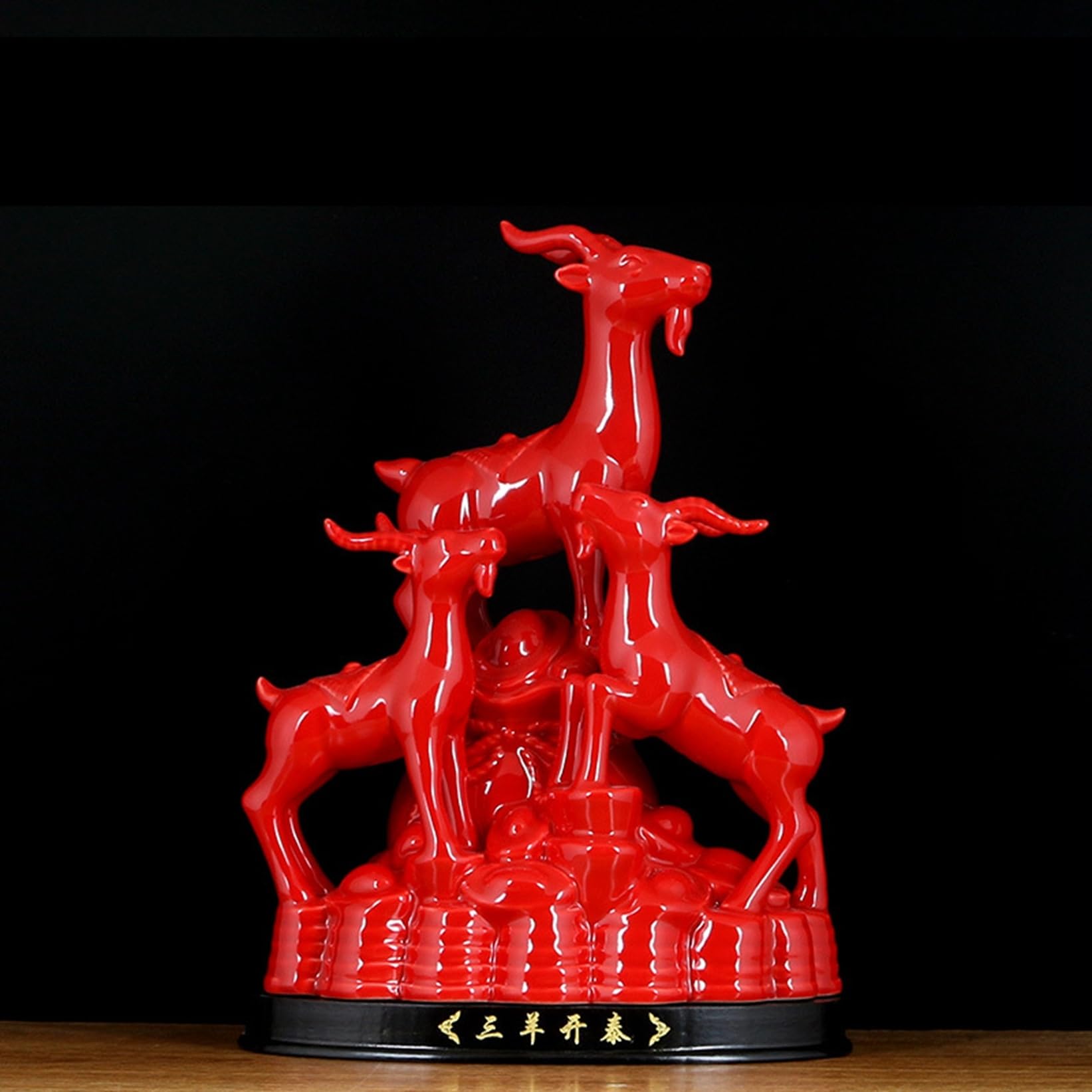 Amazon.co.jp: セラミック 羊 オブジェ 3匹 部屋装飾品 インテリア