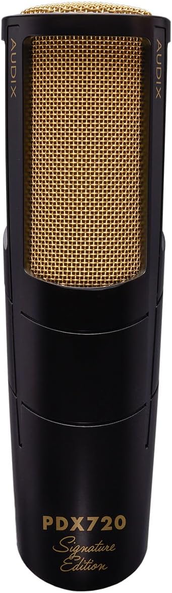 AUDIX PDX720 Large-Diaphragm Dynamic Microphone for Vocals and Broadcast - Black