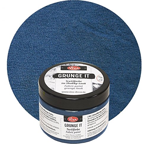 Viva Decor Grunge It 150ml -Marine Textilfarbe & Stoffmalfarbe