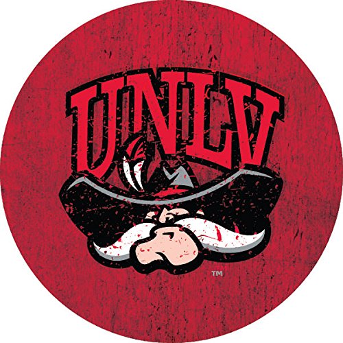 UNLV Rebels Trendy 4-Inch Round Verbiage Decal - Officially Licensed