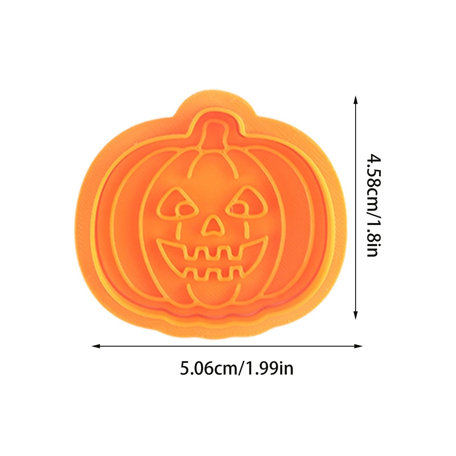 Piccole formine per biscotti di Halloween, riutilizzabili, in rilievo, per