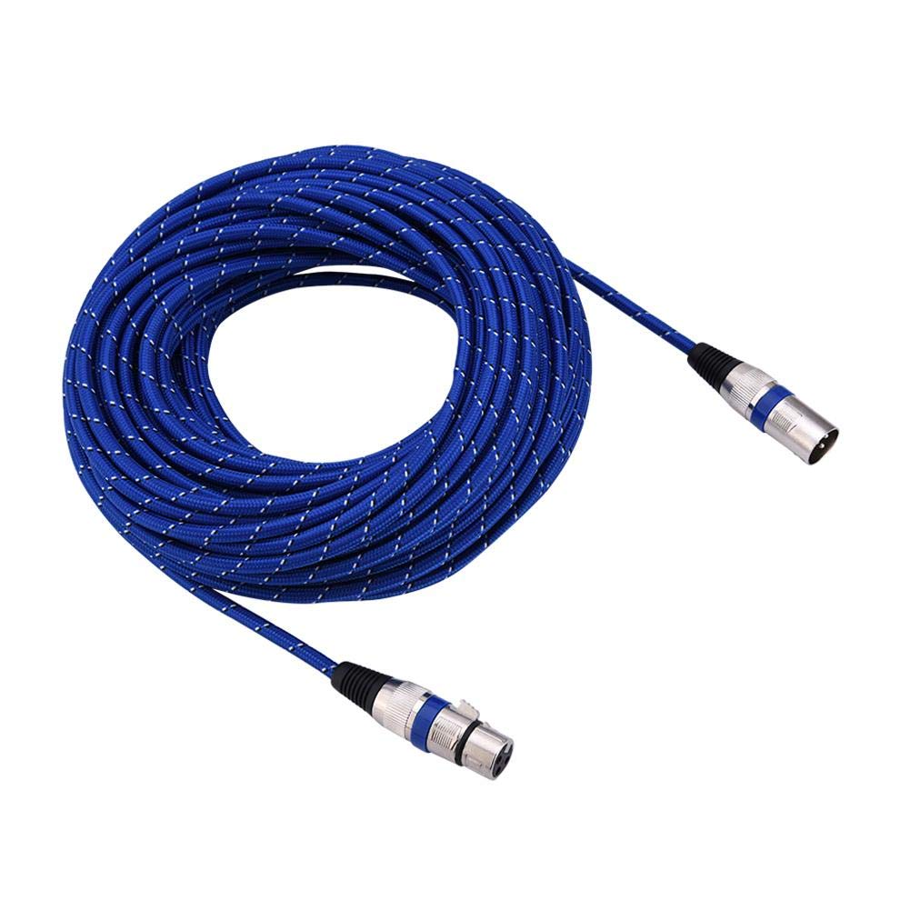 Socobeta Cable Micro Cable Mini XLR Macho a Hembra Balance Balance 3pin Micrófono MIC Cable de Audio 1M-20M(20 metros)