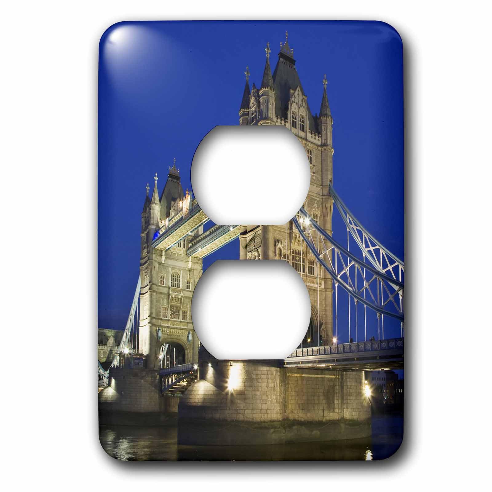 Plaque double River Thames 3dRose lsp_82725_6 finition premium pour décoration d'intérieur