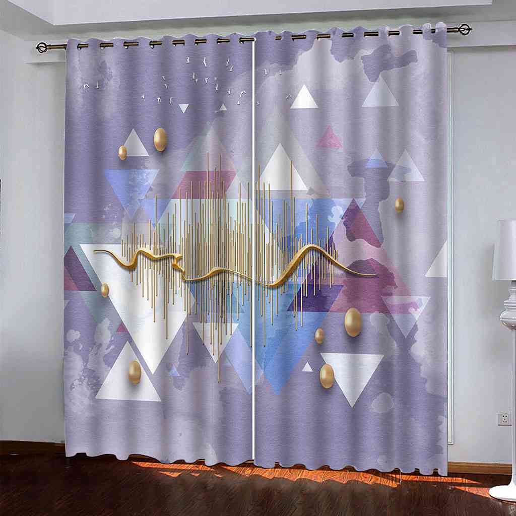 Rideaux occultants géométriques pour créer un cocon de douceur dans la chambre enfant