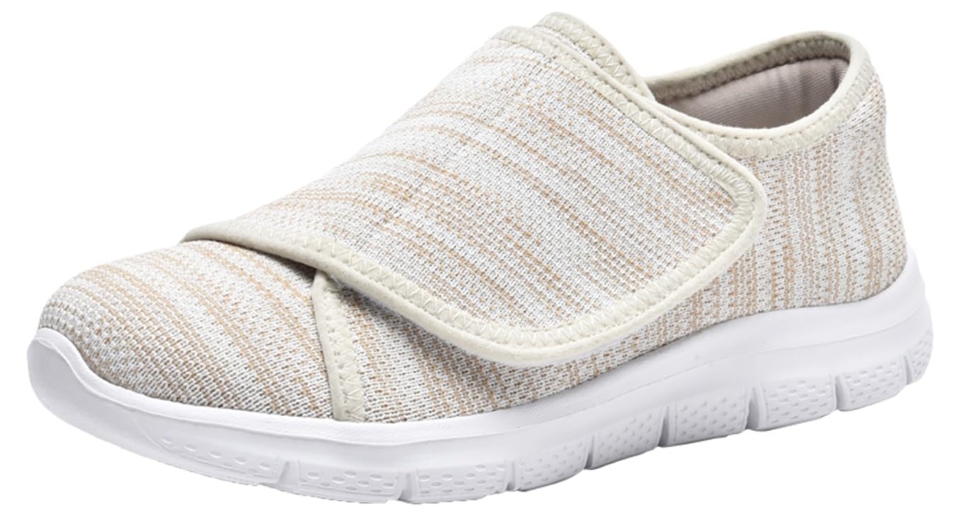 Scarpe per Diabetici Donna Extra Larghe Pantofole Ortopediche Edema Uomo Scarpe da Riabilitazione Traspirante Regolabili Scarpe da Passeggio