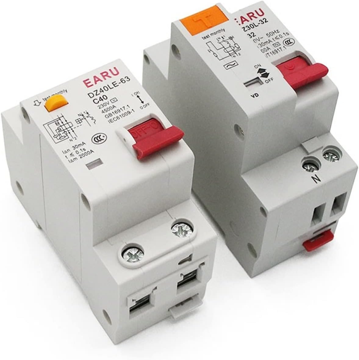 1pcs 230V 1P+N Residual Current Circuit Breaker with Over and Short Current Leakage Protection MCB(16a)