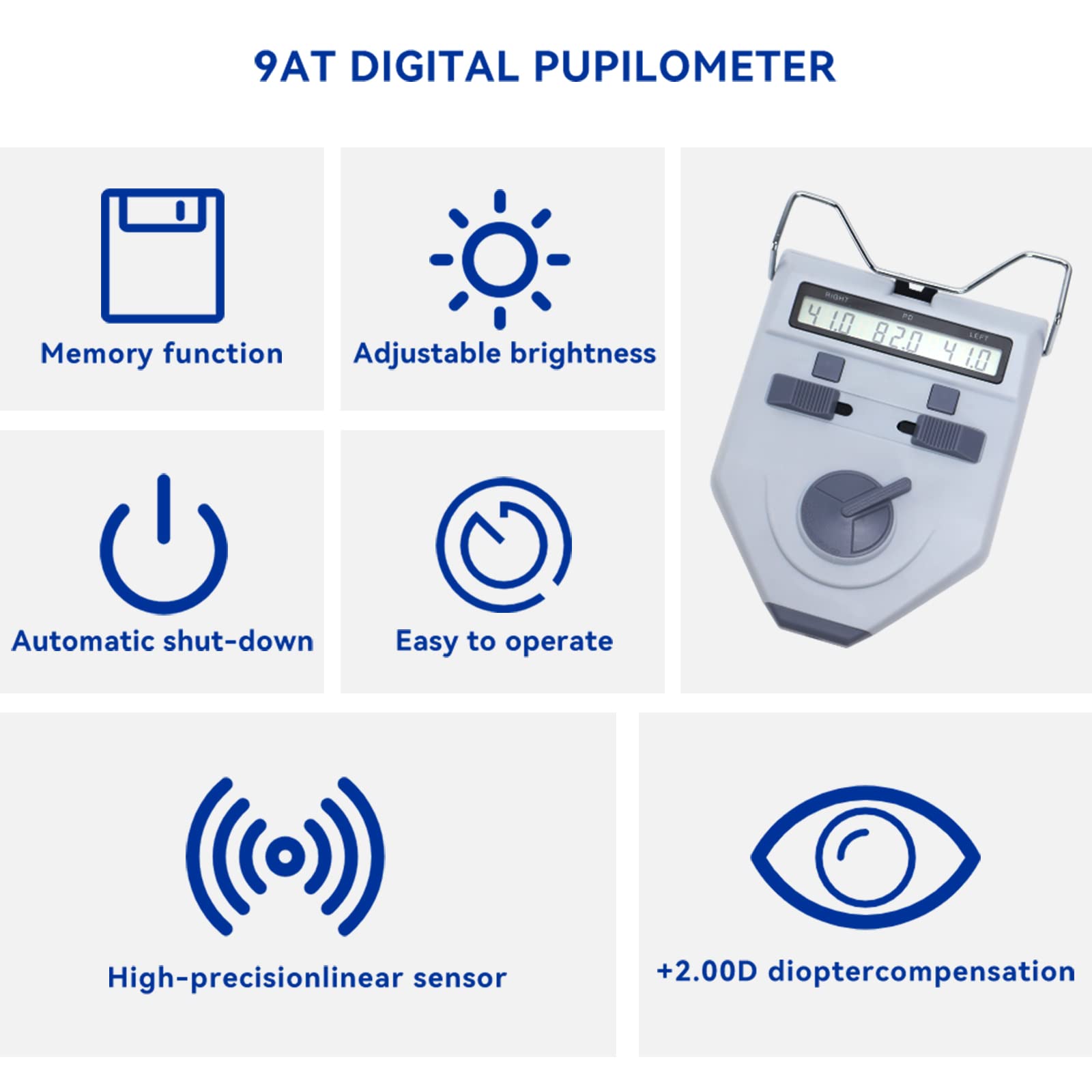 Ottica Digitale Scarica Parziale Meter Pupilla Distanza Meter Pupilla Distanza Meter Strumento Ottico (LY-9AT)