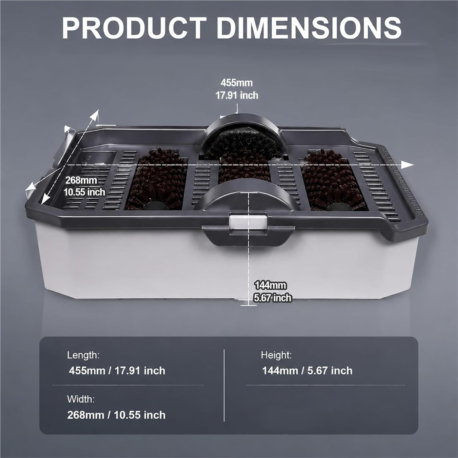 Avec 3 Brosses À Récurer Et 1 Tapis De Séchage Absorbant Semelle De