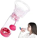 Inhaler Spacer for Kids and Adults, Soft Fit Mask, Portable and Lightweight, Suitable for Home and Travel – Nessi OTC Spacer (Pink/Kids)