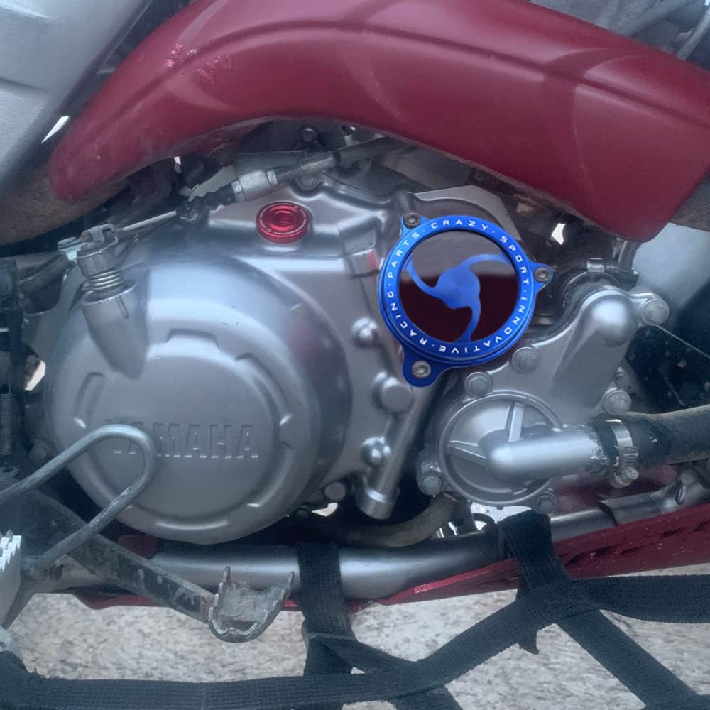 crazy sport Engine Oil Filter Clear Cover Cap Compatible With Yamaha Raptor 700 2006-2023 700R 2009-2022 YFM700 YFM ATV Raptor700 Raptor700R YFM700R 2019 2020 2021 Motorcycle Accessories(Blule)