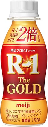 Meiji Probio Yogurt R-1 Drink Type, The Gold, 4.0 oz 112 g x 24 Bottles Cool Delivery