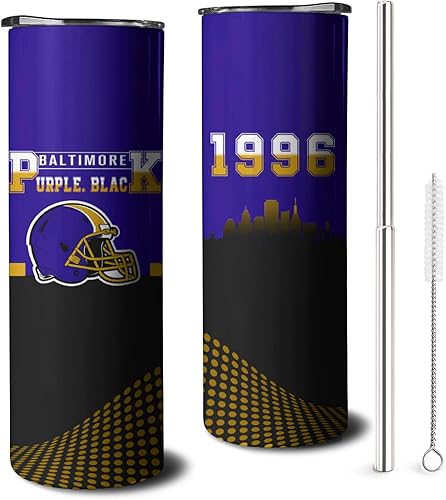 Vaso clásico de acero inoxidable de 20 onzas con tapa y popote para hombres y mujeres, regalo delgado, vaso de viaje mantiene las bebidas frías y