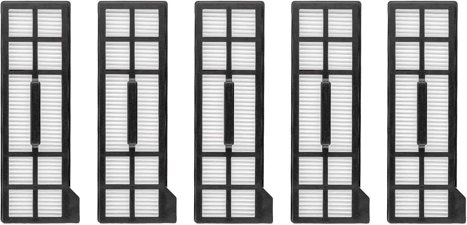 (5 Pack) X10 Pro Omni Replacement HEPA Filters Compatible With Eufy X10 Pro Omni Robotic Vacuum Cleaner, Filters Accessories Kit, Vacuum Filter Kit, Upright Filters Canister Filters