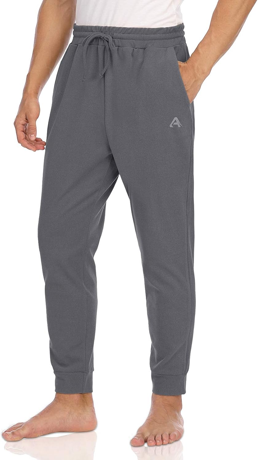 Agnes Urban Men's Cargo Sweatpants Open Bottom Straight Leg Casual Loose Fit Baggy Athletic Jogger Pants with Pockets