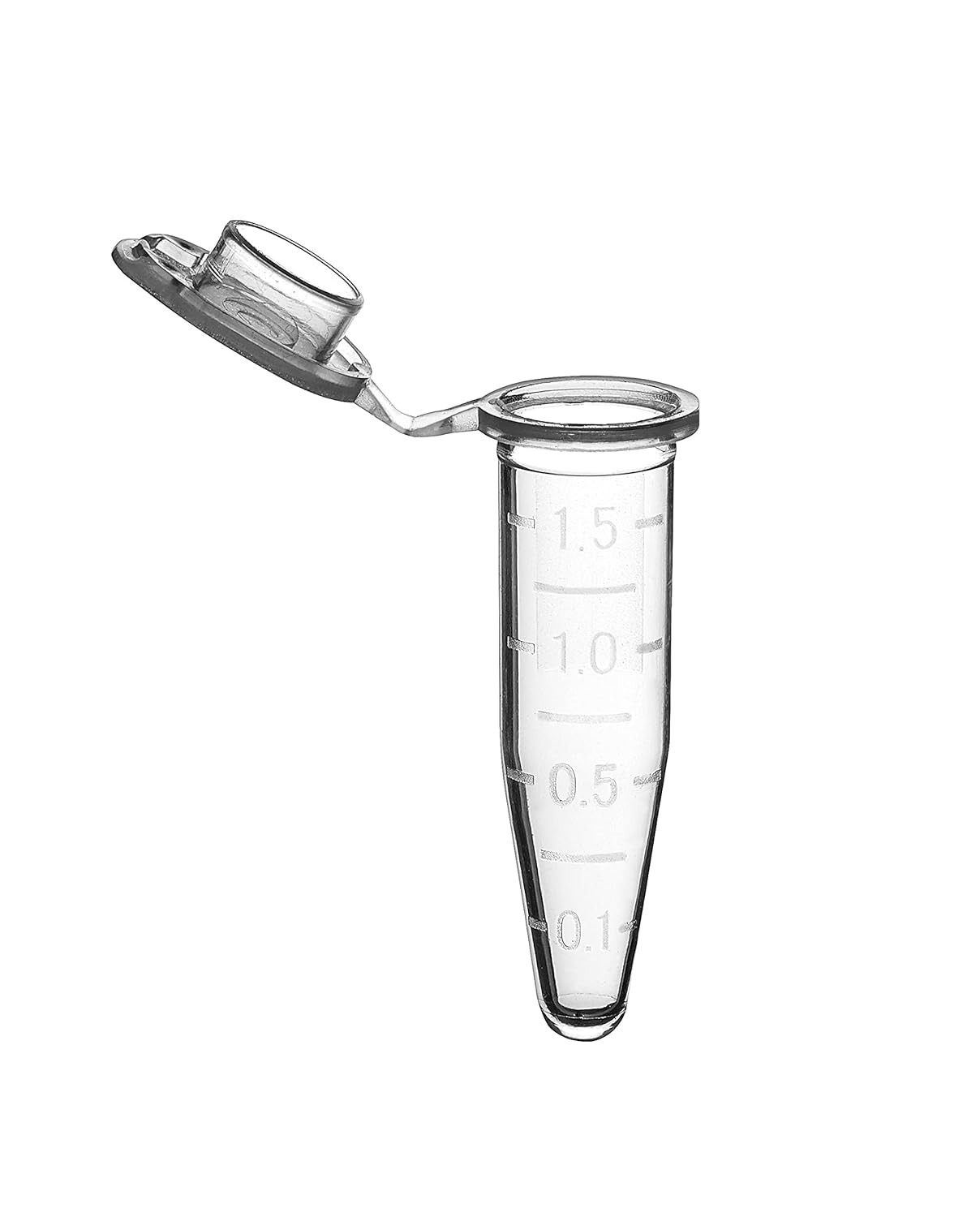 SureSeal Tube w/Attached Cap, 1.5mL, Clear, Sterile (Bags of 50 Tubes)