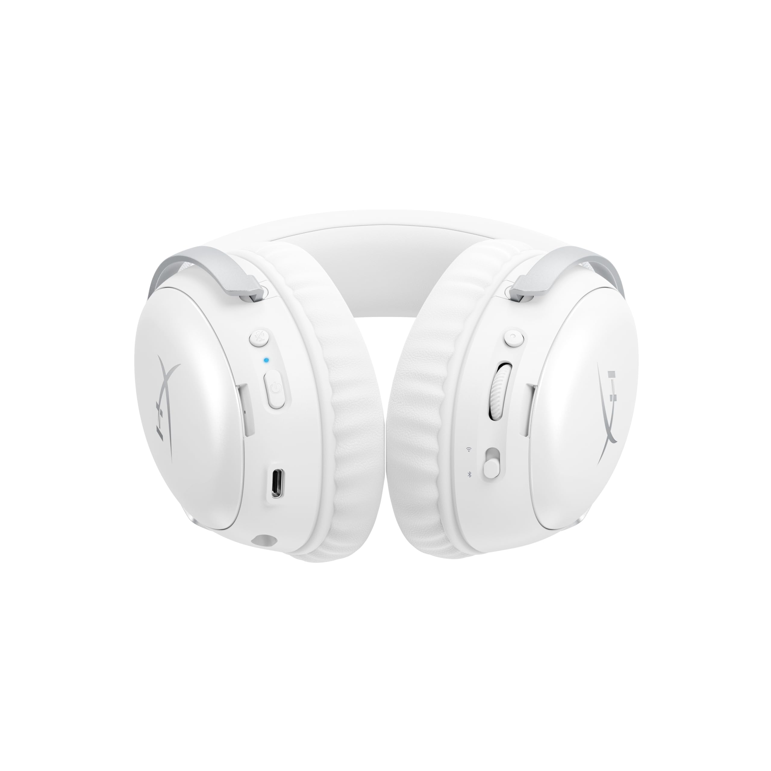 HyperX Cloud III S, Casque Gaming sans Fil, Bluetooth/2,4 GHz, PC/PS5/Xbox, jusqu'à 200h de Batterie, transducteurs 53 mm, DTS, Micro 10 mm, Blanc
