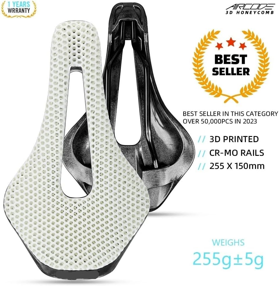 Full Carbon Saddle 3D Printed Bicycle Saddle Ultralight Hollow Comfortable Breathable MTB/Road 150MM Bike Cycling Seat Part