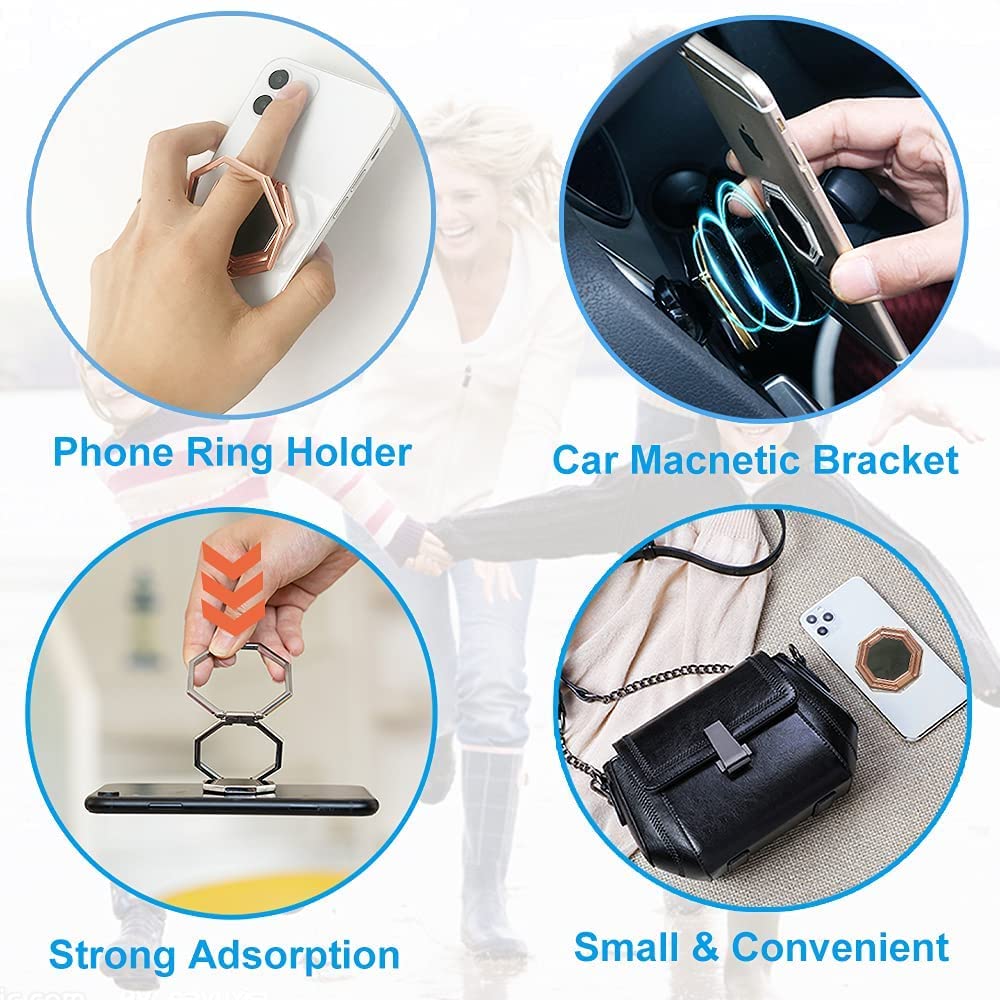 Supporto ad anello per cellulare, supporto ad anello, supporto magnetico per cellulare, rotazione a 360 gradi, supporto ad anello per cellulari, per smartphone
