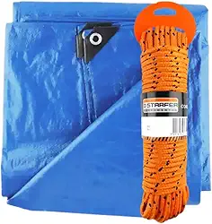 Kit Lona 2x2m Impermeável Com Corda 10 Metros