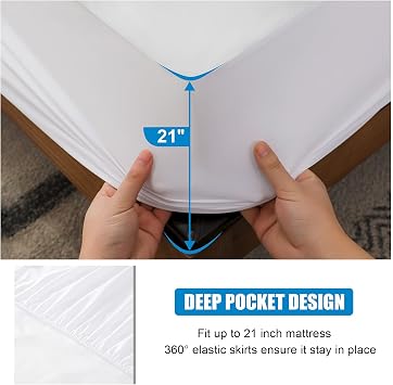 4 Pack Mattress Protector Full Size Waterproof