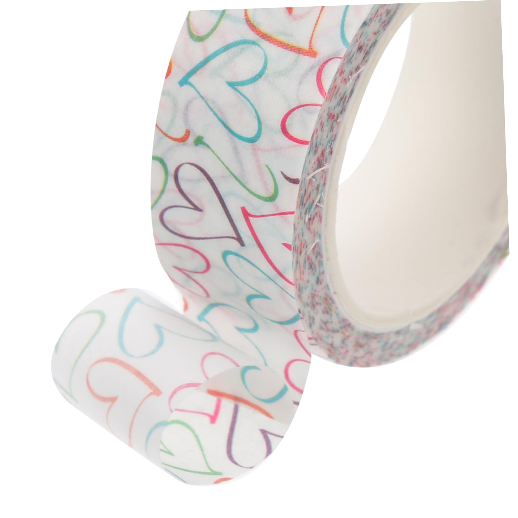 Housoutil 3 Sätze Bunte Herzmuster Klebeband Dekoratives Washi Tape Für Scrapbooking Diy Und Bastelprojekte Vielseitig Einsetzbar Und Einfach Zu Handhaben 10 Rollen * 3