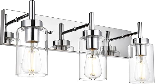 Miniatura 16 de VINLUZ Lámpara de tocador de baño de 5 luces, apliques de níquel cepillado, iluminación de pared, moderna lámpara industrial de montaje en pared