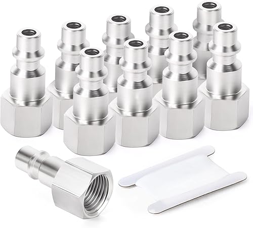 Miniatura 8 de GASHER 20PCS 38-Inch NPT hembra Industrial Air Tool Fitting, 14-Inch High Flow Neumatic Plugs Max Working Pressure 300PSI