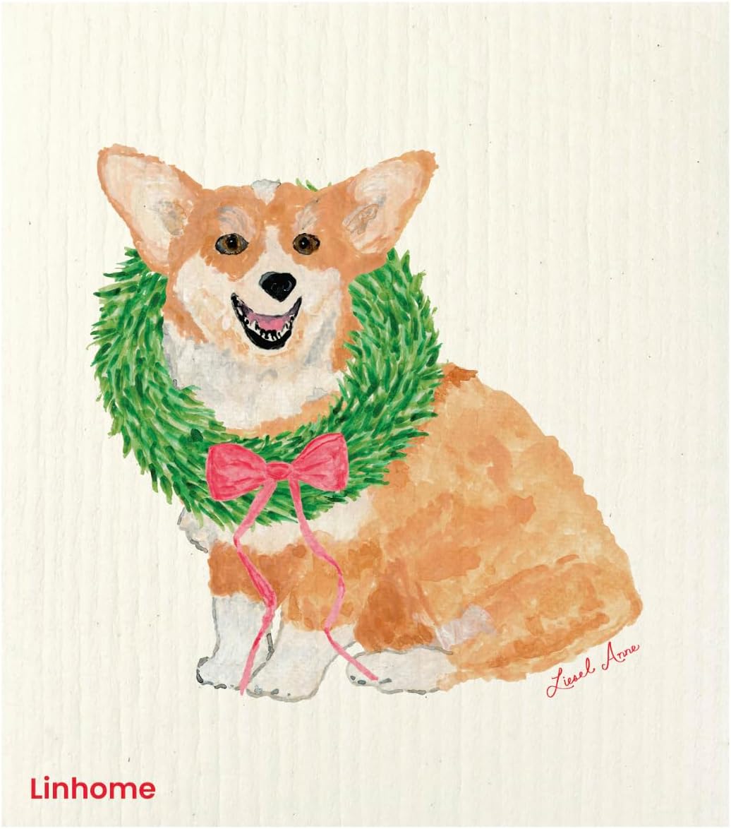 Garden Collection Swedish Dishcloth, Reusable Paper Towel, Super Absorbent Cellulose Sponge, Kitchen Cleaning Cloth, Washable & Compostable (Blooming Garden - 5 Pack)