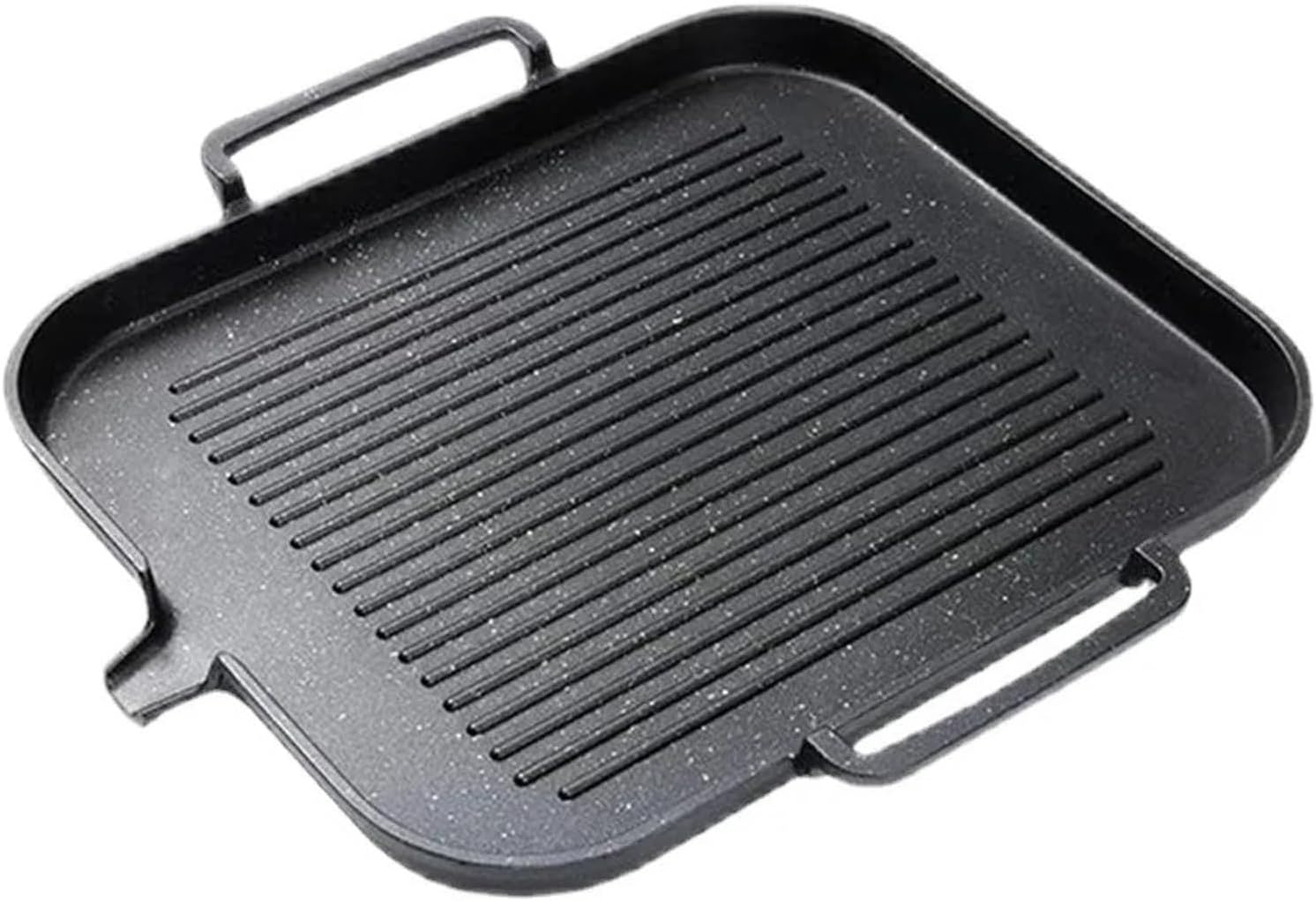 Korean Barbecue Grill Pan Indoor Outdoor Smokeless Cast Aluminum Cooking Skillet Nonstick Plate With Pour, For Gas And Induction