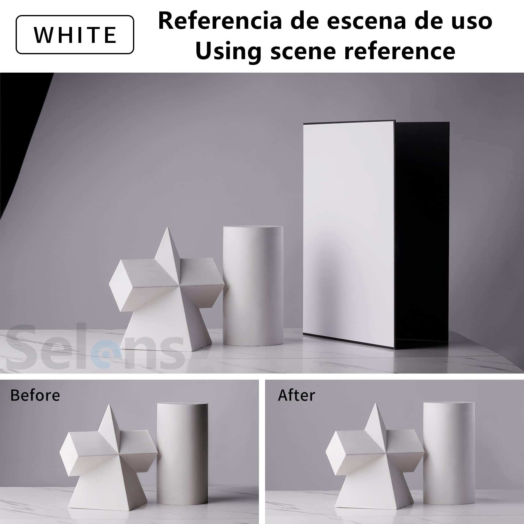3 en 1 Reflector de Luz Fotografía 29.7X42cm Plegable Cartón Grueso Iluminación para Comida Naturaleza Muerta Producto Estudio Fotográfico Fotos Negro/Plateado/Blanco 2 Piezas